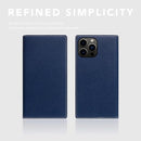 D8 Full Grain Leather Wallet Case for iPhone 15 Pro Max - [2-in-1] Handcrafted Detachable Diary Style with Magnetic MagSafe Back Cover, Gift Box Included (Navy Blue) by TinyTreasures Baby Boutique