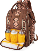 Wrangler Diaper Bag Backpack Aztec Travel Backpack Purses Western Multi-Function Baby Bags for Mom with Waterproof Insulated Pockets by TinyTreasures Baby Boutique