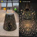 Hanging Solar Lanterns Outdoor Waterproof Star Moon Solar Lights Metal Outdoor Decor, LED Decorative Solar Garden Lights for Garden, Backyard, Tree, Porch(1 Pack) by GreenHaven Gardens