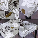 JQinHome Chair Covers for Dining Room Set of 4, High Stretch Removable Washable Parsons Chair Slipcover for Home Party Hotel Wedding Ceremony (Flower,4PCS)