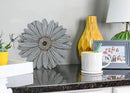 NAT & Jules Gerbera Daisy Flower Shaped Dimensional Indoor Outdoor 12 inch Cast Resin Decorative Garden Stepping Stone, Patio, Walkway Sculpture Yard Art, Stone Grey by CozyNest Decor