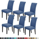 Joccun Chair Covers for Dining Room Set of 6, Dining Chair Slipcovers Stretch Dining Room Chair Covers Seat Protector,Washable Parsons Chair Cover for Home,Banquet(Riverside,6 Pack) by CozyNest Decor