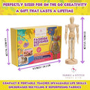 Fashion Designer Kits for Girls Ages 8+ Beginners Learn About Patterns, Draft & Re-Design Patterns, Sew & Be A Fashion Designer for The 8.5 in. Wood Mannequin. Sewing Kits for Kids 8-12 by TinyTreasures Baby Boutique