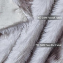 Fluffy Faux Fur Throw Blanket – Super Soft Warm Thick Plush Blanket for Bed, Couch & Office, Cozy Fuzzy Throw with Flannel Backing,50"x60", White by CozyNest Decor