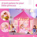 Sumbababy Princess Castle Tent for Girls Fairy Play Tents for Kids Hexagon Playhouse with Fairy Star Lights Toys for Children or Toddlers Indoor or Outdoor Games (Pink) by TinyTreasures Baby Boutique