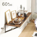 Fun Memories 27.5" W x10 D Floating Shelves, Large Wall Shelves 27.5 Inch Long, Set of 2, Farmhouse Wood Floating Shelf Wall Mounted, Deep Shelves for Bathroom, Living Room, Kitchen, Rustic Brown by CozyNest Decor