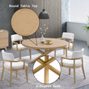 Kasem - Round Table With Matching Chair Dining Room Set by Unique Piece Furniture