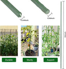 Garmeinea Garden Stakes 30 Inches Plastic Coated Steel Plant Stakes for Growing Climbing Plants, Pack of 25 by CozyNest Decor