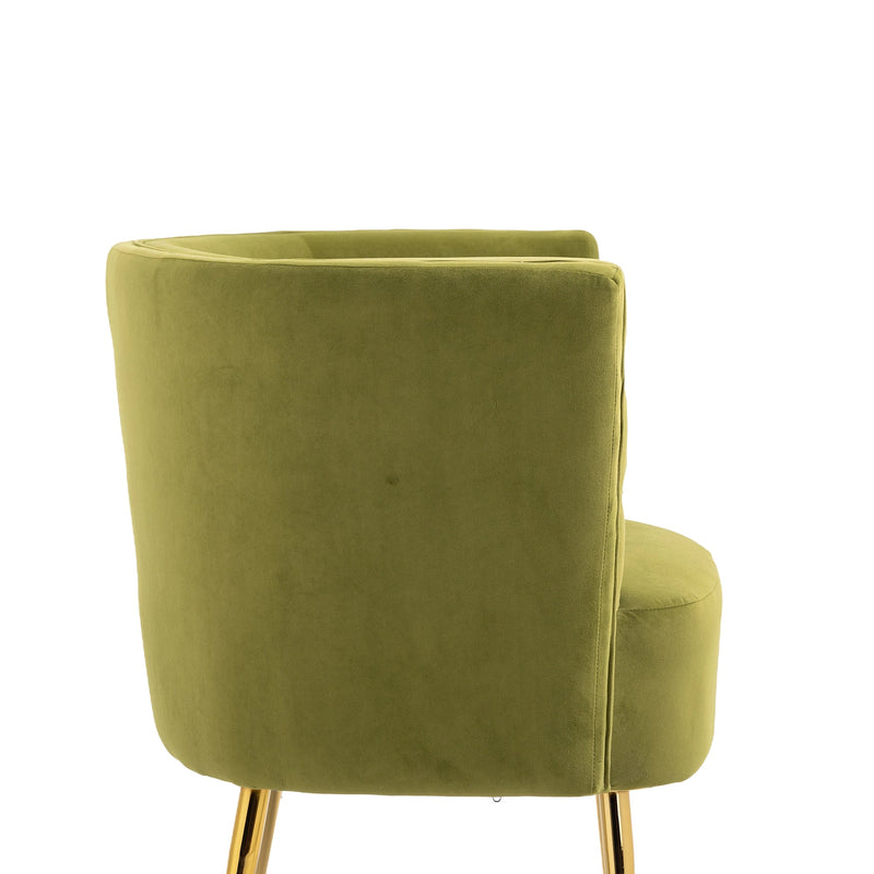 Accent Chair, leisure single chair with Golden feet