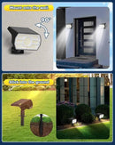 Kaxiida Solar Lights Outdoor Waterproof IP68, 3 Lighting Models Solar Powered Spot Lights Outdoor, 56LED Dusk to Dawn for Yard Patio Garden Pathway Landscape Lighting by GreenHaven Gardens