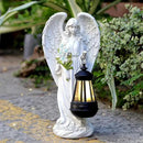 Solar Angel Outdoor Garden Decor Statues – 13.2 inches Solar Outdoor Sculptures for Outside Yard Art Patio Balcony Front Lawn Ornaments Gifts for Mom Grandma Women by CozyNest Decor