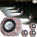 Outdoor Solar Rock Light, Waterproof LED Solar Spotlight, Garden Landscape Lights, Decorative Garden Rock Lights for Paths, Sidewalks, Patio and Landscaping - 4 Pack by GreenHaven Gardens