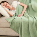 EMME Cotton Muslin Blanket King Size - Soft, Breathable Layering Blanket, 108"x90", All Season Gauze, Sage Green by CozyNest Decor