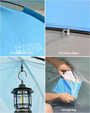 OutdoorMaster Beach Tent for 3/4 Person - Easy Setup Sun Shade Shelter, Portable Beach Shade Sun Canopy with UPF 50+ UV Protection, Removable Skylight Family Size by TinyTreasures Baby Boutique