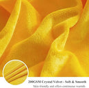 XeGe Luxury Faux Fur Throw, Yellow Soft 50x60 Fluffy Bed Blanket, Cozy Shaggy Plush Decorative Couch Throw, Cute Furry Fuzzy Lap Blanket for Kids Women Men Teen Girls Yellow by CozyNest Decor