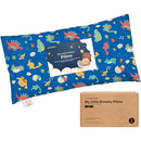 Toddler Pillow with Pillowcase - 10x18 My Little Dreamy Kids Travel Bed Pillows for Sleeping, Organic Cotton Small Pillowcase, Soft & Breathable, Machine Washable, Toddlers 2-5 Years Old (DinoWorld) by TinyTreasures Baby Boutique
