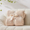 Snuggle Sac Queen Size Bedding Blankets, Super Soft Warm Oversized Bed Blankets Cozy Knit Fuzzy Blankets for Bed, Heather Beige, 90x90 inches by TinyTreasures Baby Boutique