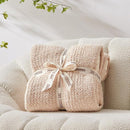Snuggle Sac Heather Beige Throw Blankets Luxurious Microfiber Fabric, Reversible Super Soft Throws Warm Cozy Knit Fuzzy Plush Throw Blanket for Couch, Bed, Sofa, Camping, Beige,50x60 inches by TinyTreasures Baby Boutique