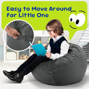 Hobestluk Bean Bag Chairs 2.5FT Bean Bag Chair with Memory Foam Filled & Machine Washable Cover,Beanbag Chair, Small Bean Bag Chairs for Playroom, Living Room, Bedroom by CozyNest Decor