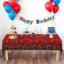 ATFUNSHOP Spider Superhero Disposable Tablecloth - Birthday Decorations Supplies with Spider Web Design, Happy Birthday Table Cover for Kids Boys Man Party Decor, Decoración de Cumpleaños by CozyNest Decor