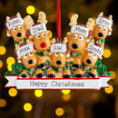 Personalized Christmas Ornaments 2025 Family of 2/3/4/5/6/7/8 Deer Christmas Ornaments Custom Name Customized Gifts for Xmas Tree,Family of 4 by TinyTreasures Baby Boutique