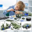 Lucky Doug Building Toys Model Truck Set - STEM Project for Kids Ages 8-12, Assembly Model Car Kits Toys for Kids Boys 8 9 10 11 Years Old by TinyTreasures Baby Boutique