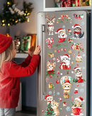 Christmas Window Clings Decorations - Cute Funny Double-Sided Static Stickers for Glass Windows and Doors, Perfect Decorations, with Cat Kitten Pattern, Reusable 9 Sheets by CozyNest Decor