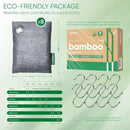 Activated Charcoal Odor Absorber, Odor Eliminator for Strong Odor,Bamboo Charcoal Air Purifying Bags for Home Car Closet Pet, Smoke Room Deodorizer (8 x 60g, Unscented) by CozyNest Decor