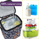 Breastmilk Cooler Bag with Ice Pack Fits 4 Baby Bottles Up To 9 Ounce Insulated Coolers Bag Breast Milk Cooler on the Go with Strap Baby Bottle Cooler Bag for Nursing Mom Daycare or Travel by TinyTreasures Baby Boutique