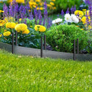 16 Inch Rebar Stakes 30 Pack Heavy Duty Ground Anchors with Chisel Point End Long Straight Steel Tent Stakes 3/8" Thickness Metal Spikes Black Coated for Concrete Timber Camping Garden Plant by CozyNest Decor