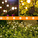 ASMAD Solar Garden Lights (2-Pack, 16 LEDs), Decorative Swaying Lights with Firefly Effect for Patio, Pathway & Outdoor Decor by GreenHaven Gardens