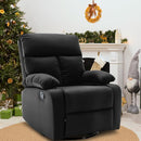 Swivel Rocker Recliner, Rocking Recliners Chair for Small Spaces, Small Rocker Recliner Chair, Nursery Rocking Chairs for Living Room, RV, Nursery, Black by TinyTreasures Baby Boutique