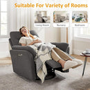 Power Recliner Chair Swivel Glider, Electric Rocking Recliner Chairs with USB and Type-C Ports, Nursery Chair Recliner for Office, Living Room, Bedroom（Dark Gray） by TinyTreasures Baby Boutique