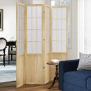 5.6FT Room Divider and Folding Portable Partition Screen, Chinese Japanese Shoji Style for Room Separation - 4 Panel (Natural) by CozyNest Decor