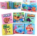 Baby Books, Soft Baby Book,Cloth Baby Books,Baby Books 0-6 Months, Cloth Baby Books,Infant Books,Soft Books for Babies,Best Baby Books, Pack of 6 Books for Baby,Size: 4x4 inch,Soft Baby Book by TinyTreasures Baby Boutique
