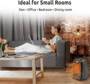 Electric Ceramic Portable Space Heater with Thermostat and Fan, Built-in Overheat Sensor, and Safety Tip-Over Switch, ST-MTPTC113 by CozyNest Decor