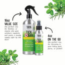 YAYA ORGANICS Tick Ban | Extra Strength Tick Repellent Made with Essential Oils and All Natural, DEET Free Ingredients | Proven Effective, Safe for Adults, Kids and Dogs | Mixed Pack (4oz/16oz) by TinyTreasures Baby Boutique