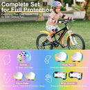 Vvinca Kids Toddlers Bike Helmet Adjustable for Ages 3-5-8 Years, Knee Pads and Elbow Pads Set Wrist Guard Sports Protective Gear Set for Roller Skate Bicycle Skateboard Scooter Girl Boy Birthday Gift by TinyTreasures Baby Boutique