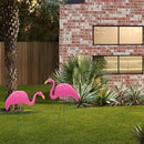 4E's Novelty 2 Pink Flamingos Yard Decorations - Large 23" Flamingos Yard Ornaments - Pink Flamingos for Yard Sculptures & Statues - Lawn Flamingos Outdoor Garden Decor, Weather Resistant by GreenHaven Gardens