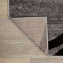 Rugshop Modern Wavy Circles Desing Runner Rug 2' x 7' 2" Gray by TinyTreasures Baby Boutique