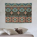 HZOHNAGO Aztec Tapestry Turquoise Blue and Brown and Native American Tribal Pattern Printed Wall Tapestry Wall Hanging for Bedroom Living Room Dorm 40" W x 30" H by CozyNest Decor