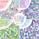 Assorted 180-240PCS Acrylic Beads for Bracelet Making, Flower Bow Butterfly Candy GummyBear Aesthetic Bracelet Charms,Cute Beads for Jewelry Making DIY Necklace Keychain Phone Charm by TinyTreasures Baby Boutique