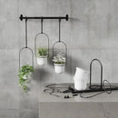 Umbra Triflora Hanging Planter for Window, Indoor Herb Garden, Set of 3, White/Black by GreenHaven Gardens