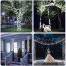 2 Pack Solar String Lights for Outside, Each 39Ft 120 LED Solar Lights Outdoor, 8 Modes Waterproof Solar Powered Fairy Twinkle Light for Backyard Patio Tree Party Garden Decoration, White by GreenHaven Gardens