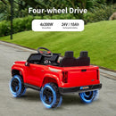 24V 10Ah Ride on Toy for Big Kids, 4WD 2 Seater Electric SUV Kids Car to Drive w/Remote Control, 4x200W Motors - Red by TinyTreasures Baby Boutique