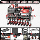 Power Tool Organizer Wall Mount, Metal 4 Layer Heavy Duty Metal Power Tool Storage Rack, Garage Drills Storage Shelves with Screwdriver Holder Plier Holder (Black, 8 Drills Holder) by GreenHaven Gardens