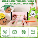 Crochet Kit for Beginners - 3 PCS Potted Plants Crochet Kit with Step-by-Step Video Tutorials, Beginner Crochet Kits for Adults Kids, Potted Plant with Swing Crocheting Set by TinyTreasures Baby Boutique