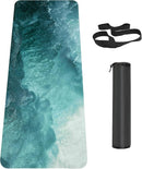 Non Slip Yoga Mat TPE Workout Mat for Men Women, Thick Workout Mat with Carrying Strap, Fitness Mats for Exercise, Yoga, Fitness, Pilates, Floor Workouts (72" x 24" x 6mm) by TinyTreasures Baby Boutique