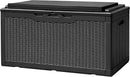 Devoko 100 Gallon Deck Box, Waterproof Outdoor Storage Box with Cushion (Black) by GreenHaven Gardens