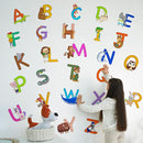 ABC Educational Wall Stickers for Kids - Animal Alphabet Wall Decals by Lipastick - Peel and Stick Letters for Boys and Girls Bedroom, Baby Room, Nursery Decor - Removable Wall Art by TinyTreasures Baby Boutique
